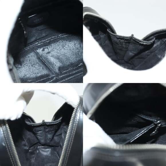 GUCCI Bamboo Body Bag Patent Leather Black Silver 003 3444 003 3444 - Picture 12 of 13